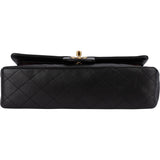 Chanel Quilted Lambskin 24K Gold Medium Double Flap Crossbody Bag - vintageandkickz