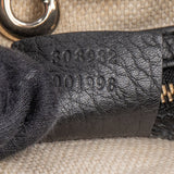 Gucci Black Leather GG Soho Crossbody Bag