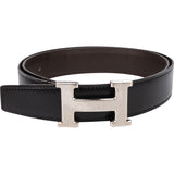 Hermès Reversible Leather H Belt (80)