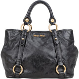 Miu Miu Classic Leather City Handbag