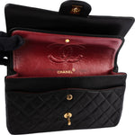 Chanel Quilted Lambskin 24K Gold Medium Double Flap Crossbody Bag - vintageandkickz