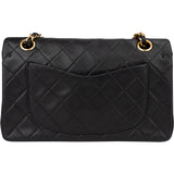 Chanel Quilted Lambskin 24K Gold Small Double Flap Crossbody Bag