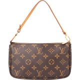 Louis Vuitton Canvas Monogram Pochette Accessoire Handbag