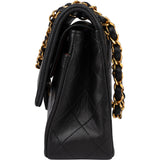 Chanel Quilted Lambskin 24K Gold Small Double Flap Crossbody Bag