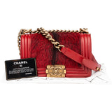 Chanel Horsehair Small Boy Single Flap Crossbody bag