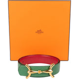 Hermès Reversible Leather Gold Tone H Belt (65)