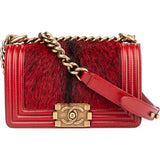 Chanel Horsehair Small Boy Single Flap Crossbody bag