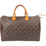 Louis Vuitton Canvas Monogram Speedy 35 Handbag