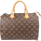 Louis Vuitton Canvas Monogram Speedy 30 Handbag