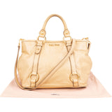 Miu Miu Classic Leather City Handbag