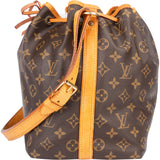 Louis Vuitton Canvas Monogram Sac Noe Petit Shoulder Bag