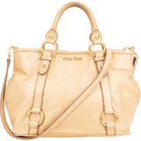 Miu Miu Classic Leather City Handbag