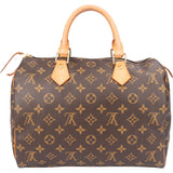 Louis Vuitton Canvas Monogram Speedy 30 Handbag