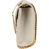 Saint Laurent Quilted Grain de Poudre Leather Small Envelope Crossbody Bag