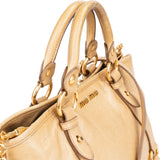 Miu Miu Classic Leather City Handbag