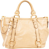 Miu Miu Classic Leather City Handbag