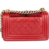 Chanel Horsehair Small Boy Single Flap Crossbody bag