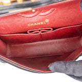 Chanel Quilted Lambskin 24K Gold Small Double Flap Crossbody Bag