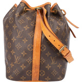 Louis Vuitton Canvas Monogram Sac Noe Petit Shoulder Bag