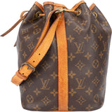 Louis Vuitton Canvas Monogram Sac Noe Petit Shoulder Bag