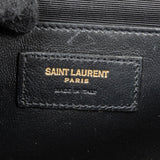Saint Laurent Quilted Grain de Poudre Leather Small Envelope Crossbody Bag