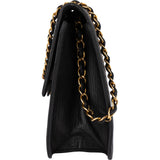 Chanel Quilted Lambskin 24k Gold Single Flap Shoulder Bag