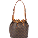 Louis Vuitton Canvas Monogram Sac Noe Petit Shoulder Bag