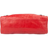 Balenciaga Red Leather City Handbag