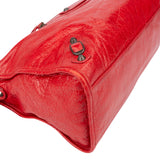 Balenciaga Red Leather City Handbag