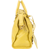 Balenciaga Yellow Leather City Handbag