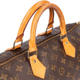 Louis Vuitton Canvas Monogram Speedy 35 Handbag