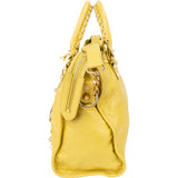 Balenciaga Yellow Leather City Handbag