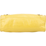 Balenciaga Yellow Leather City Handbag