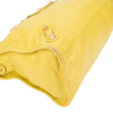 Balenciaga Yellow Leather City Handbag