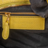 Balenciaga Yellow Leather City Handbag