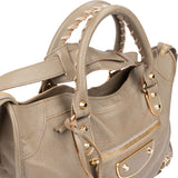Balenciaga Taupe Leather City Handbag