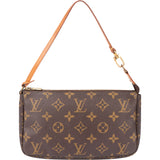 Louis Vuitton Canvas Monogram Pochette Accessoire Handbag