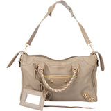 Balenciaga Taupe Leather City Handbag