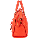Balenciaga Fire Leather City Handbag