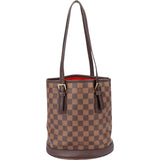 Louis Vuitton Damier Ebene Monogram Bucket PM Handbag