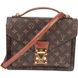 Louis Vuitton Canvas Monogram Monceau Handbag