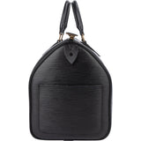 Louis Vuitton Noir Epi Leather Speedy 35 Handbag