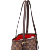 Louis Vuitton Damier Ebene Monogram Bucket PM Handbag