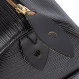 Louis Vuitton Noir Epi Leather Speedy 35 Handbag