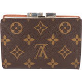 Louis Vuitton Canvas Monogram Compact Clip Wallet