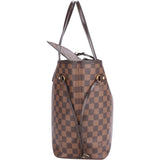 Louis Vuitton Damier Ebene Monogram Neverfull MM Shopper Bag