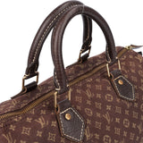 Louis Vuitton Mini Lin Monogram Denim Speedy 30 Handbag