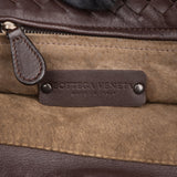 Bottega Veneta Brown Intrecciato Leather Garda Handbag