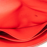 Hermès Rouge Leather Jige Clutch