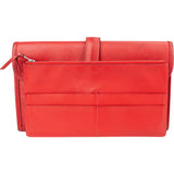 Hermès Rouge Leather Jige Clutch